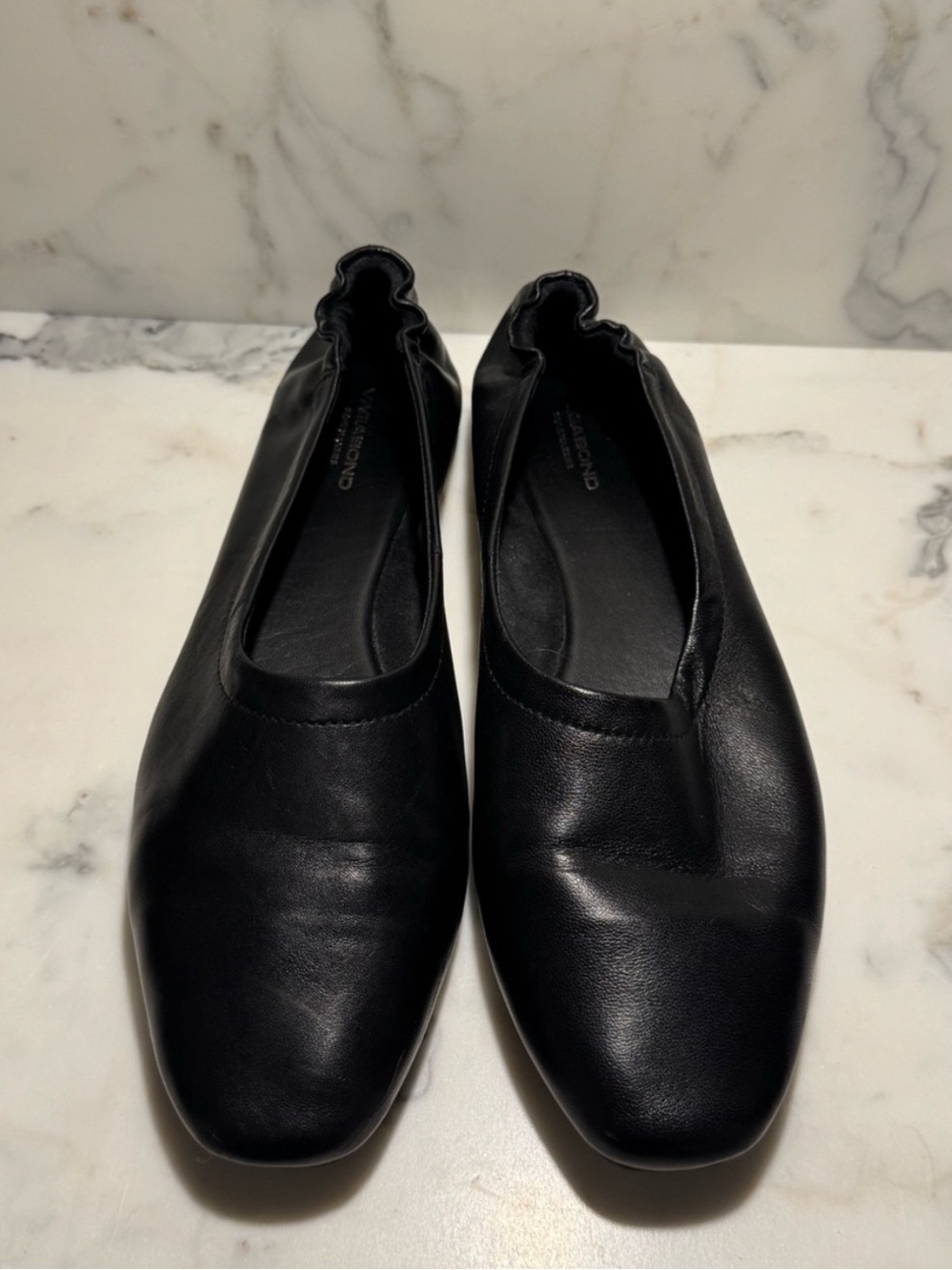 Vagabond Shoemakers Maddie Black Leather Ballet Flats Size 10
